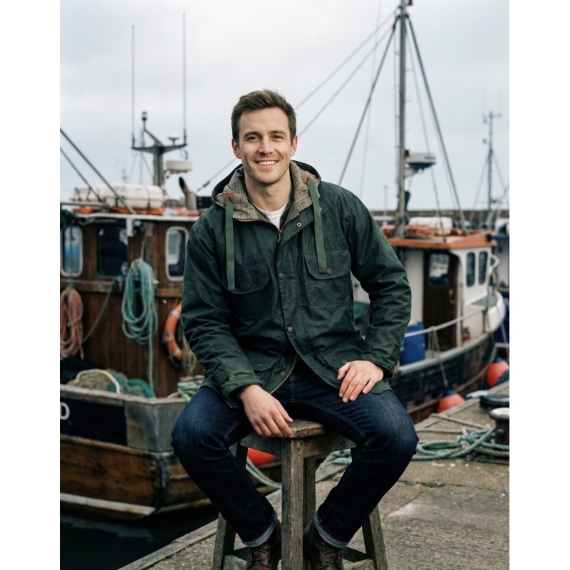 'Le Par Coeur' Men's Waxed Cotton Jacket 'Le Par Coeur' Men's Waxed Cotton Jacket