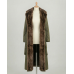 Womens 'Rosetti' Full Length Waxed Coat Faux Fur lined