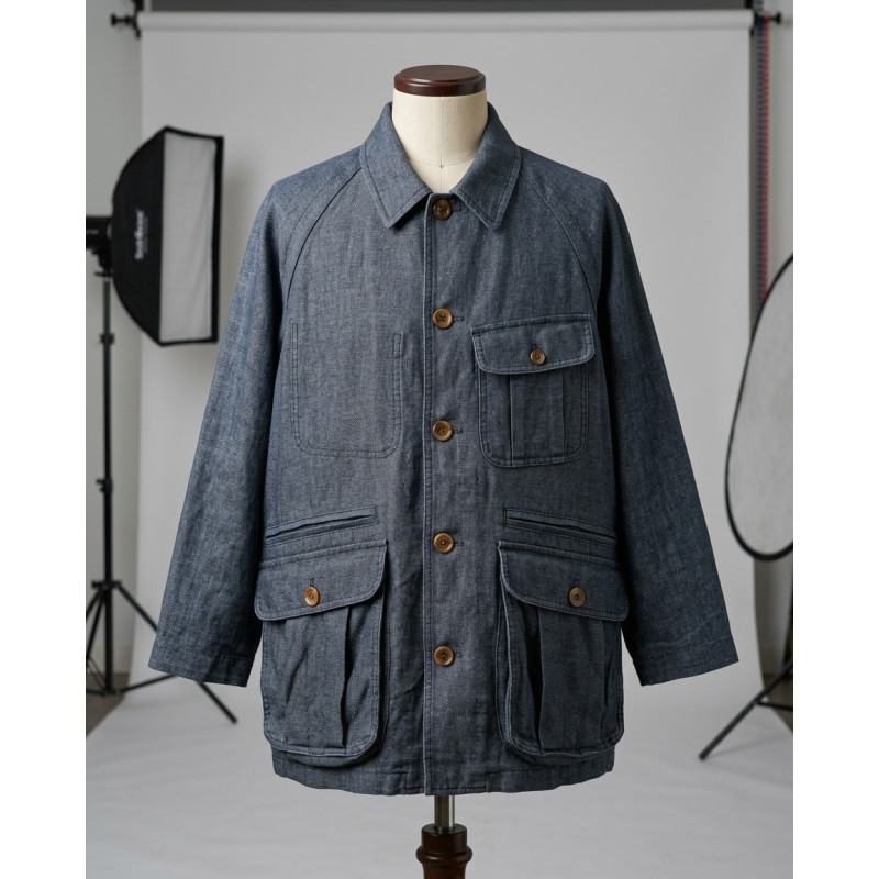 Canopy Jacket in Loro Piana Solbiati Linen Canopy Jacket in Loro Piana Solbiati Linen